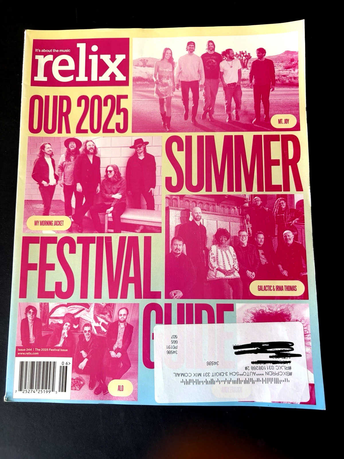 RELIX MAGAZINE OUR 2025 SUMMER FESTIVAL GUIDE ISSUE 344 V52 N02