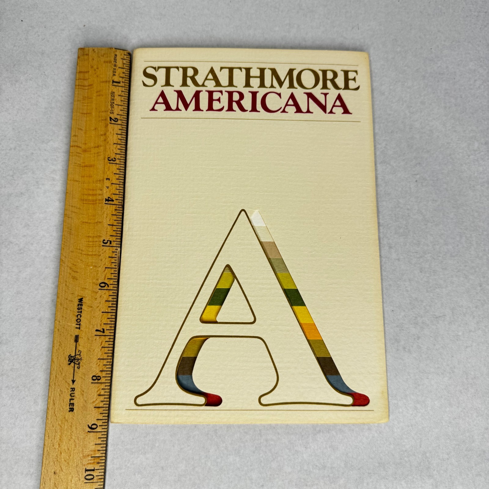c.1974 Strathmore Americana Paper Swatch Book Felt-Marked Color Samples