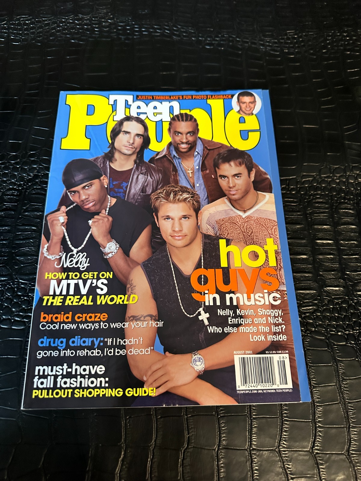 AUGUST 2001 TEEN PEOPLE vintage teen magazine NELLY – HOT GUYS
