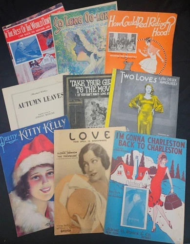 Group of 9 Sheet Music