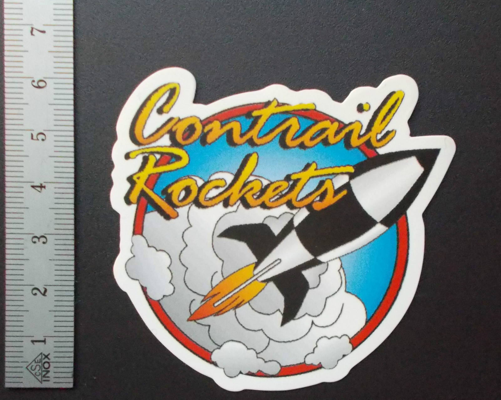 Sticker Decal Matte Finish ‘Rocket’ Laptop, Skateboard, Sticker Bomb (M131)