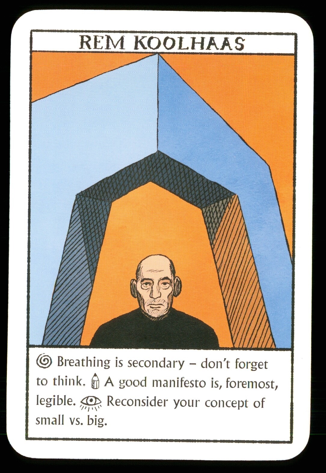1 x card of Rem Koolhaas – Architect – A01