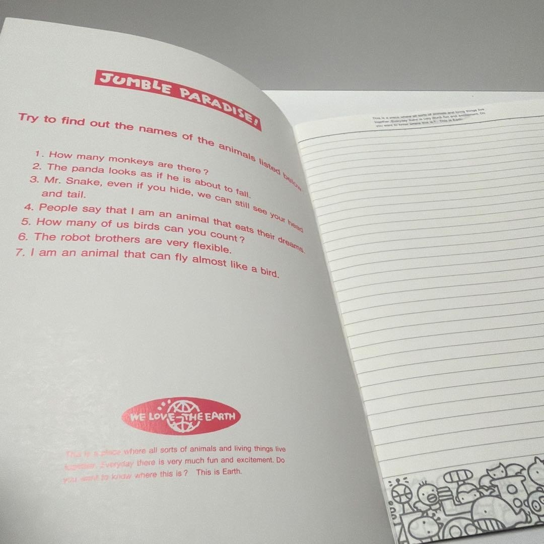 San-X Jumble Paradise Notebook 1991 Set Rare Japan Kawaii Retro Vintage