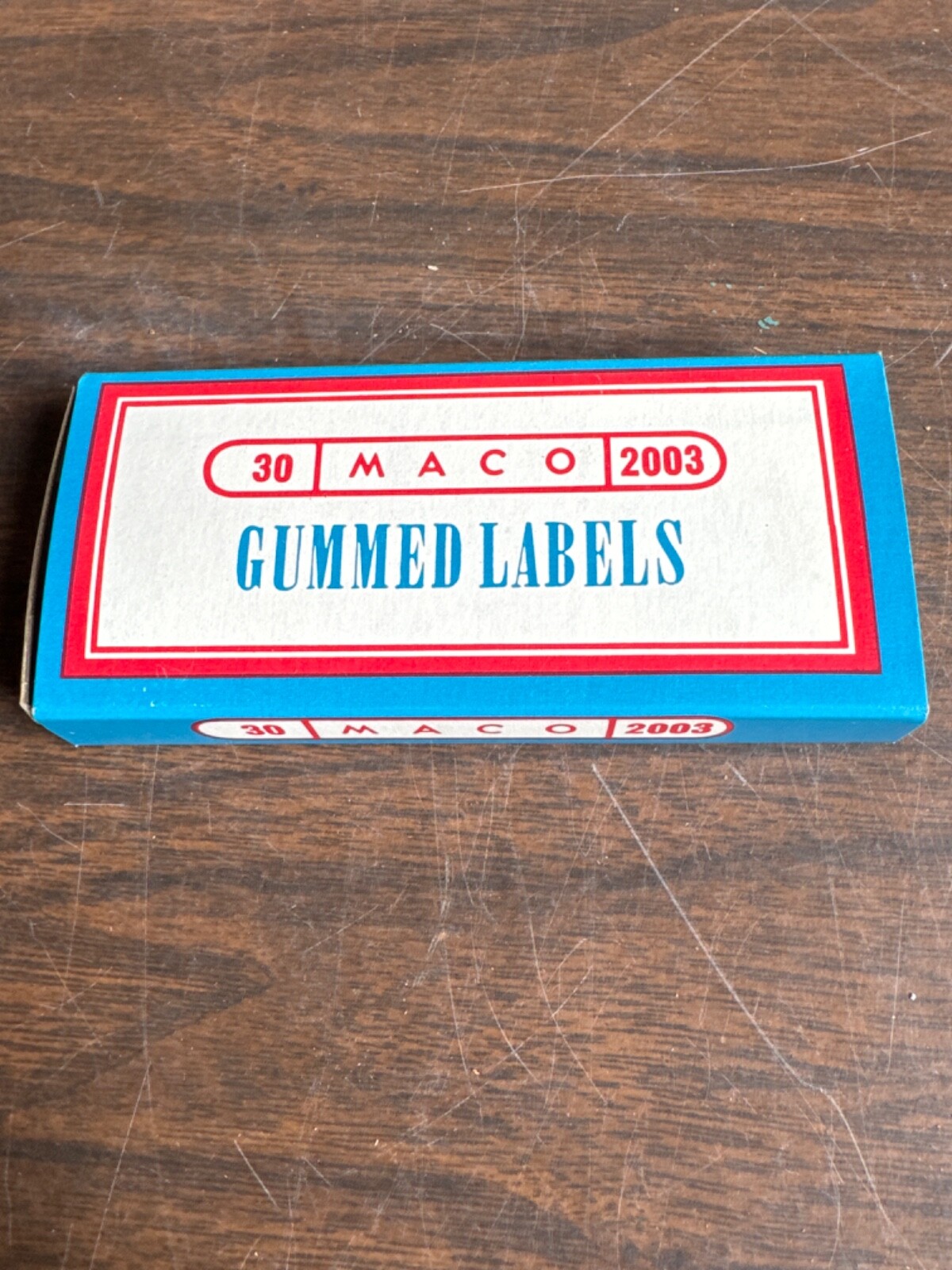 Maco Gummed Red Labels No. 2003 (5 boxes of 30) Vintage