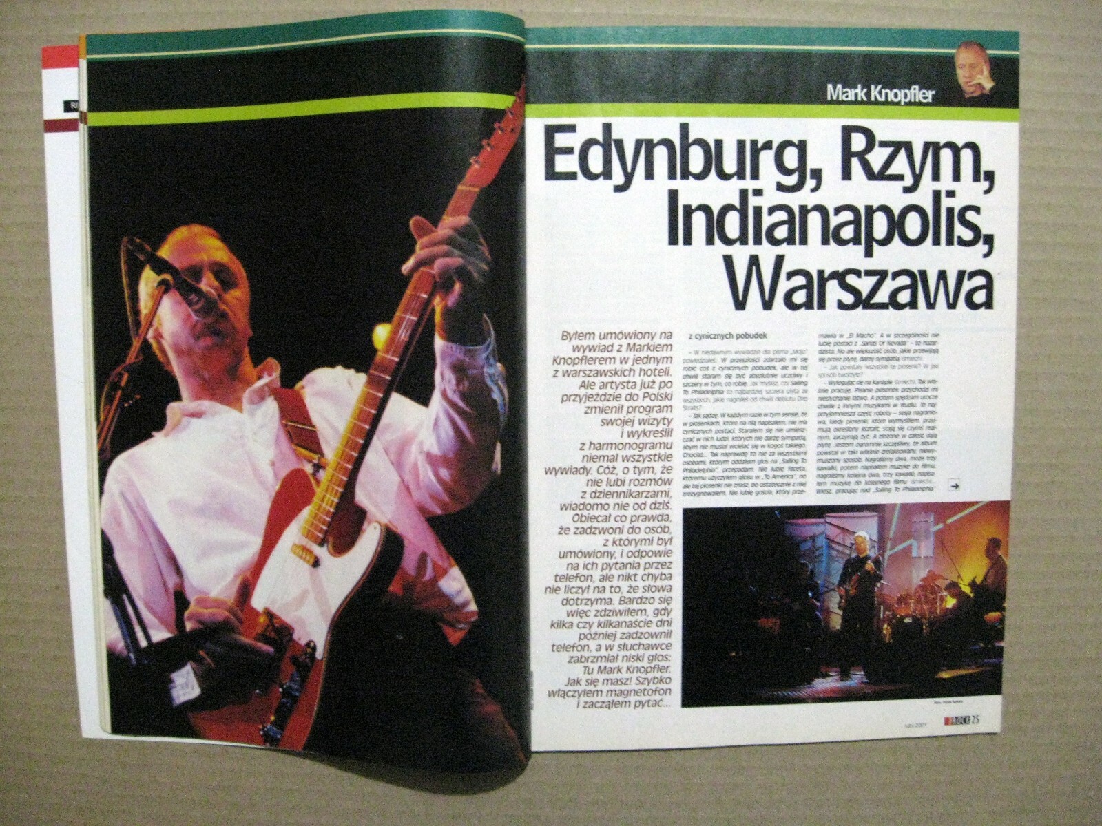 Magazine 2001 Poland Maanam Mark Knopfler Dire Straits Nine Inch Nails