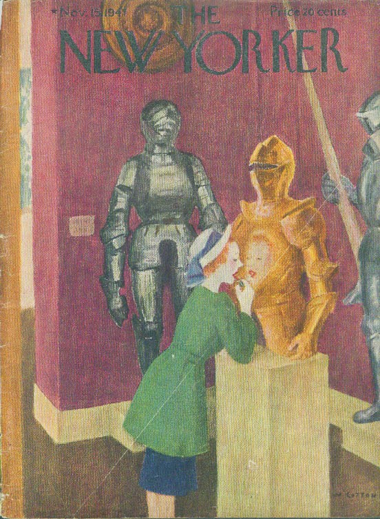 New Yorker cover Cotton armor lipstick 11/15 1947