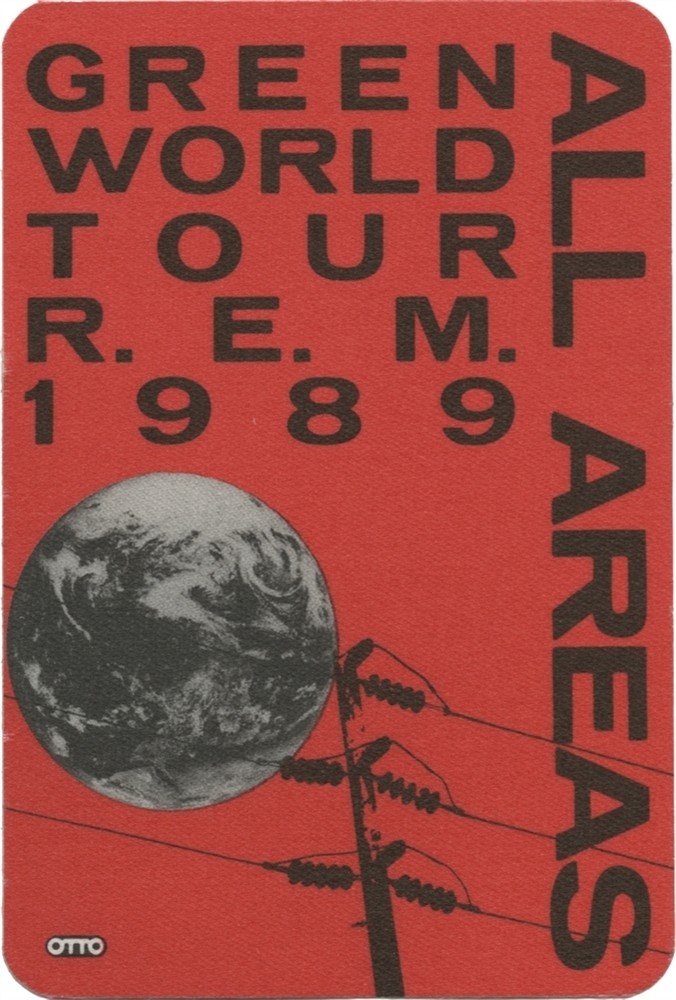 REM 1989 Green concert tour All Access Backstage Pass