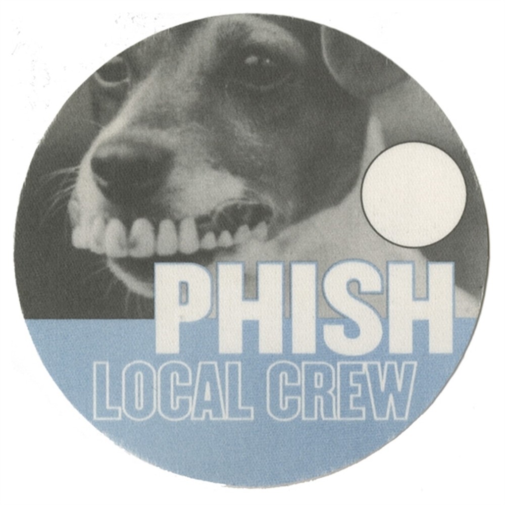 Phish 2003 concert tour Denture Dog Local Crew Backstage Pass
