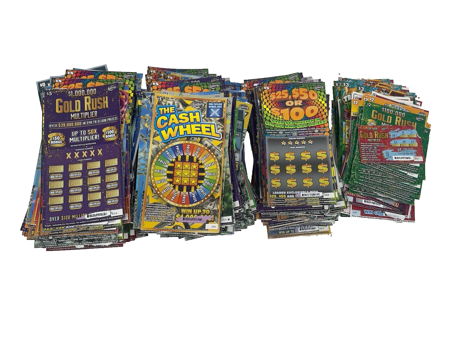 $ 951 Worth of NON-WINNING Florida FL Lottery Scratch off Tickets 2025 TAX