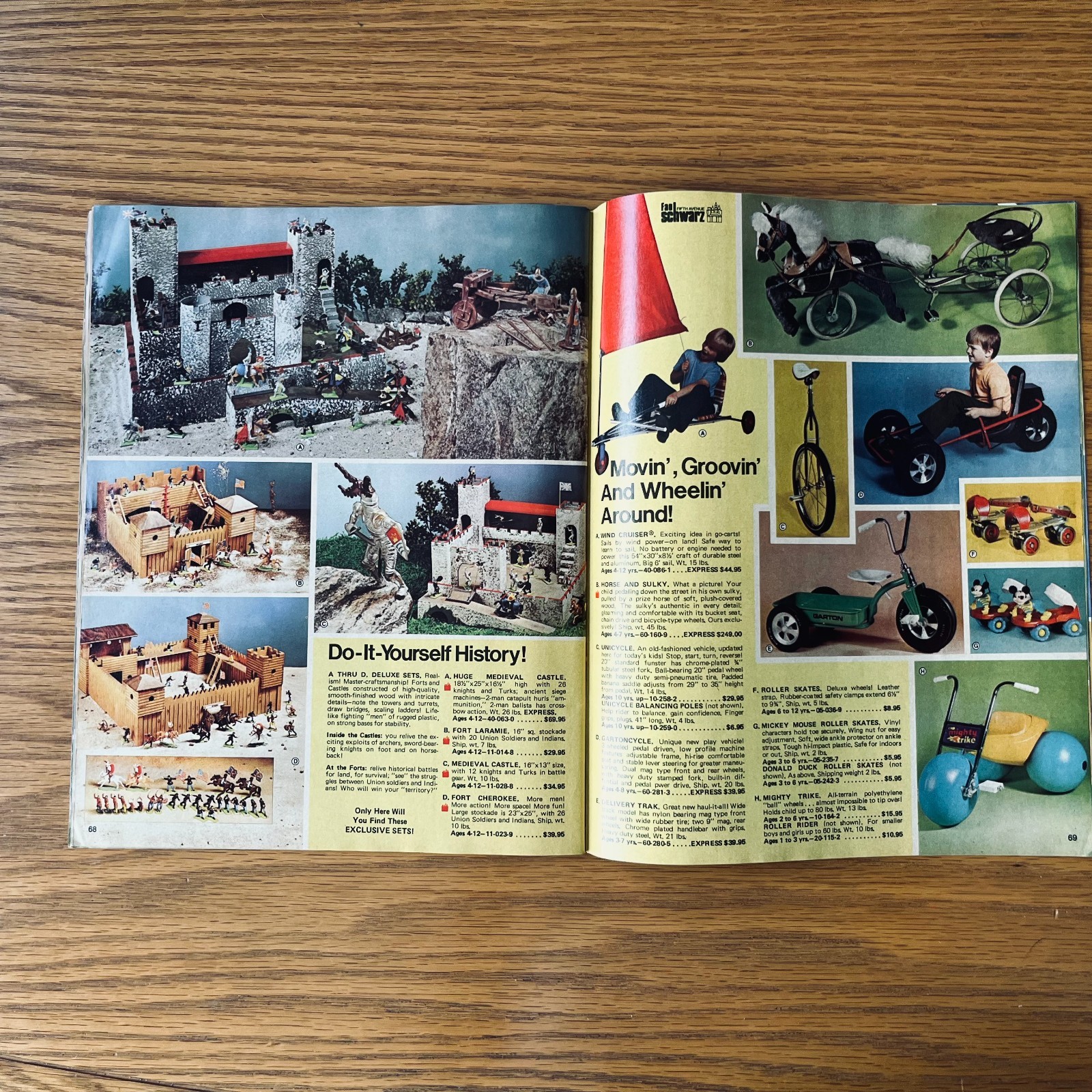 1974 – 1975 FAO SCHWARZ Holiday Christmas TOY Gift Catalog Steiff Dolls Trains
