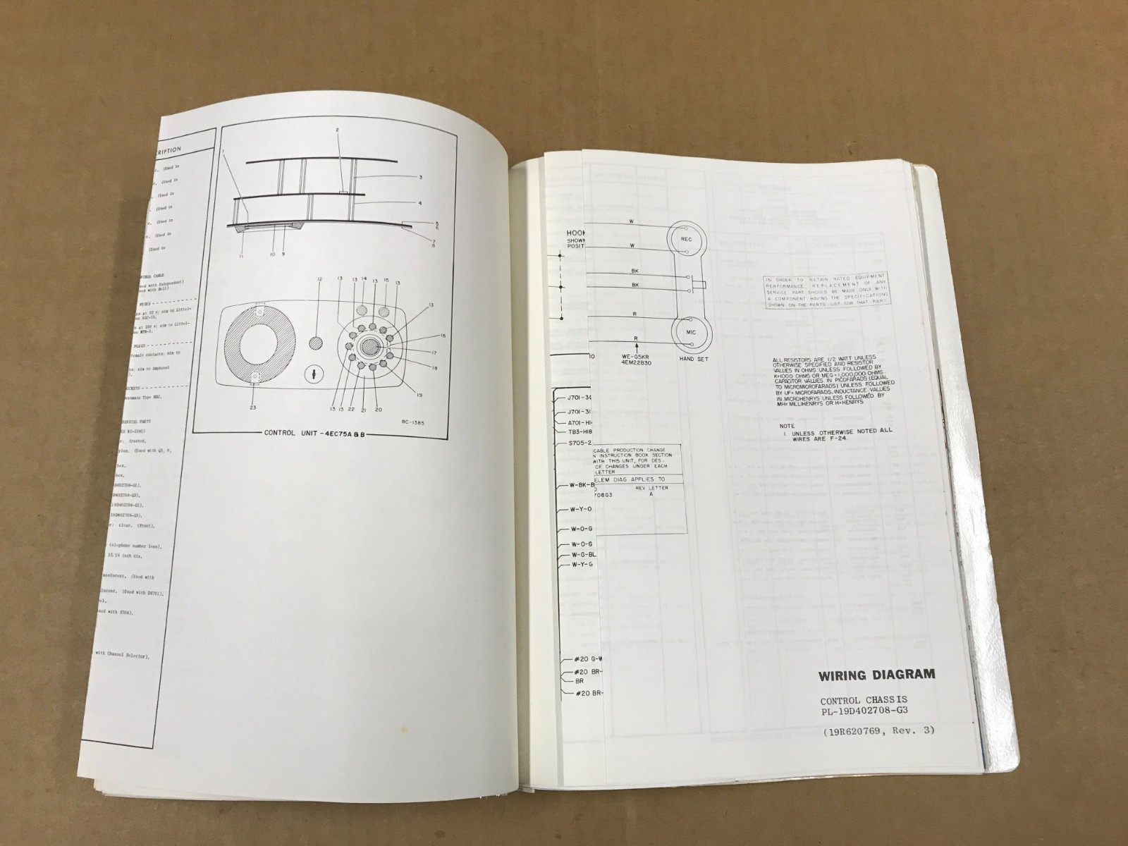 Vintage General Electric Maintenance Manual For Hi-Way & Power Supply- LBI-8617