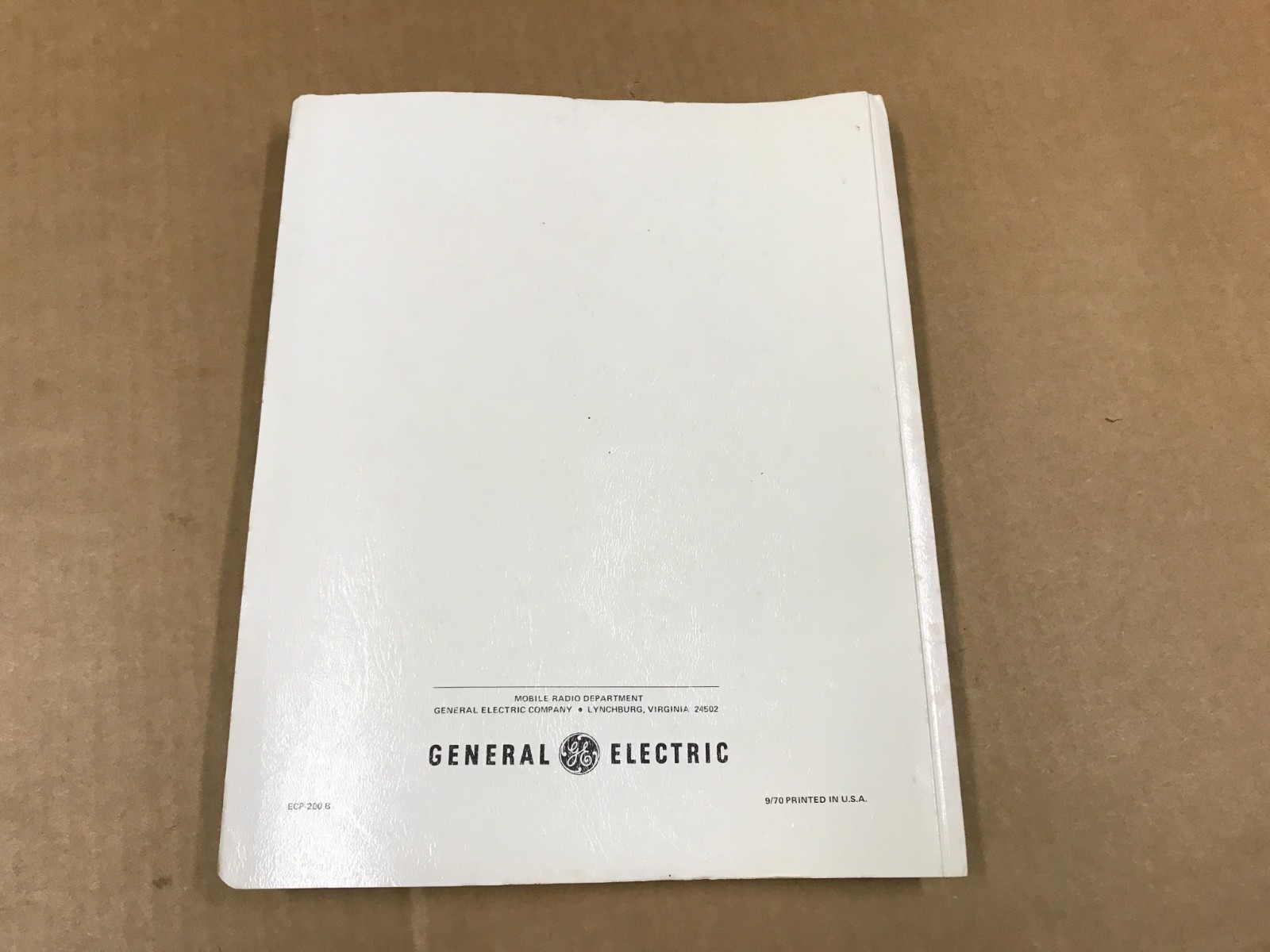 Vintage General Electric Maintenance Manual For Hi-Way & Power Supply- LBI-8617