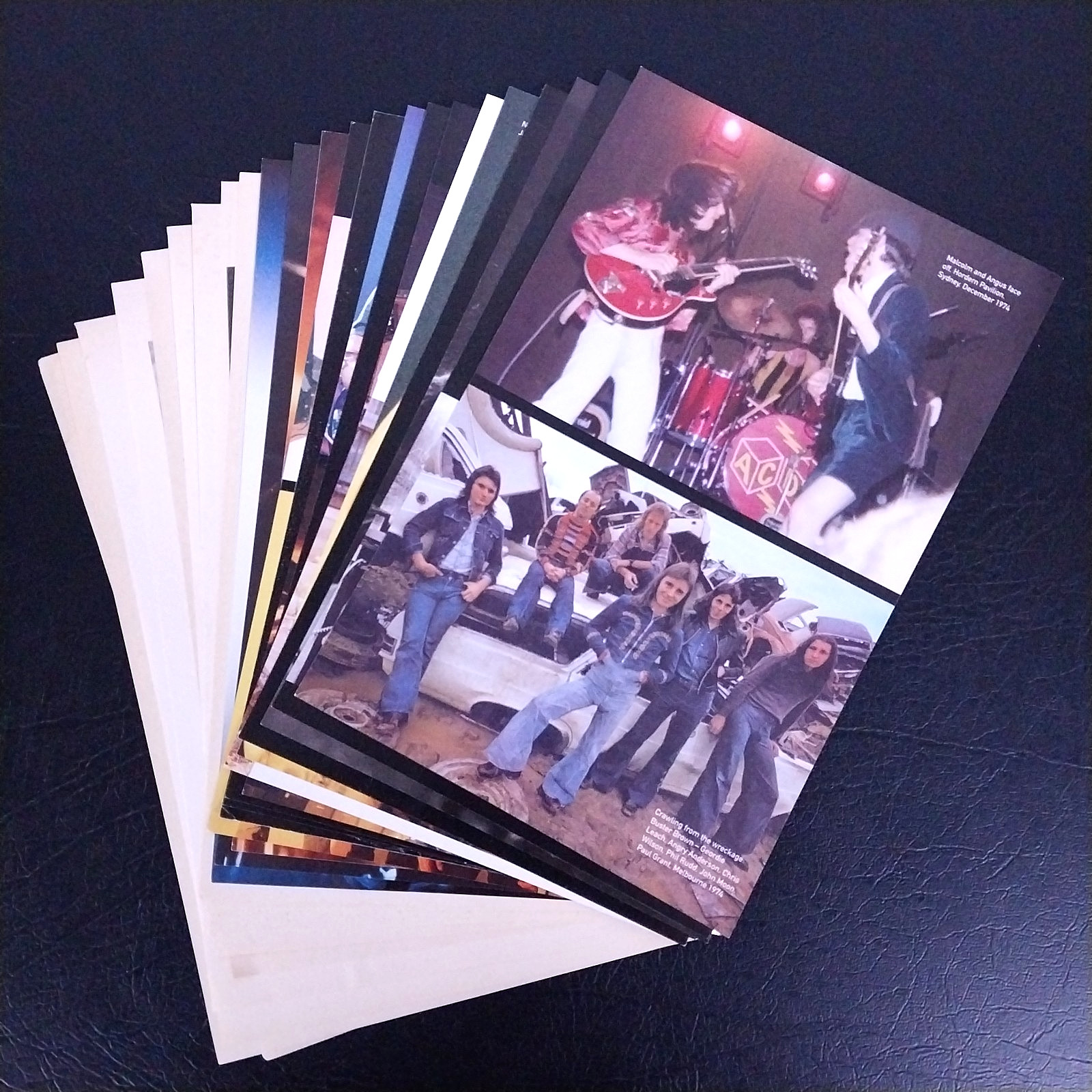 AC/DC Pictures Photos Lot of 23 Original Book Pages – Heavy Metal Music Wall Art