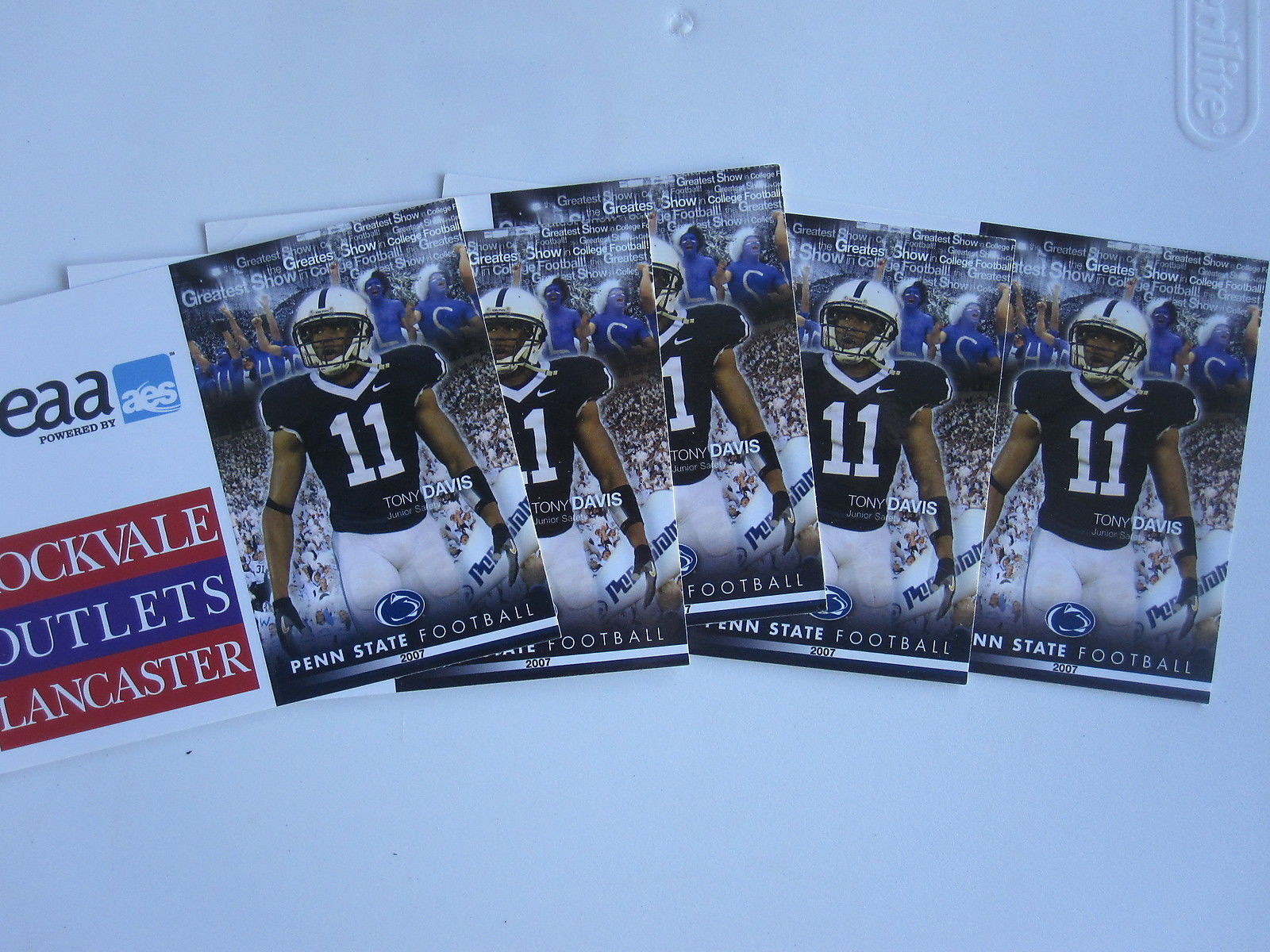 lot of 5 2007 2008 PENN STATE NITTANY LIONS pocket schedule JOE PATERNO