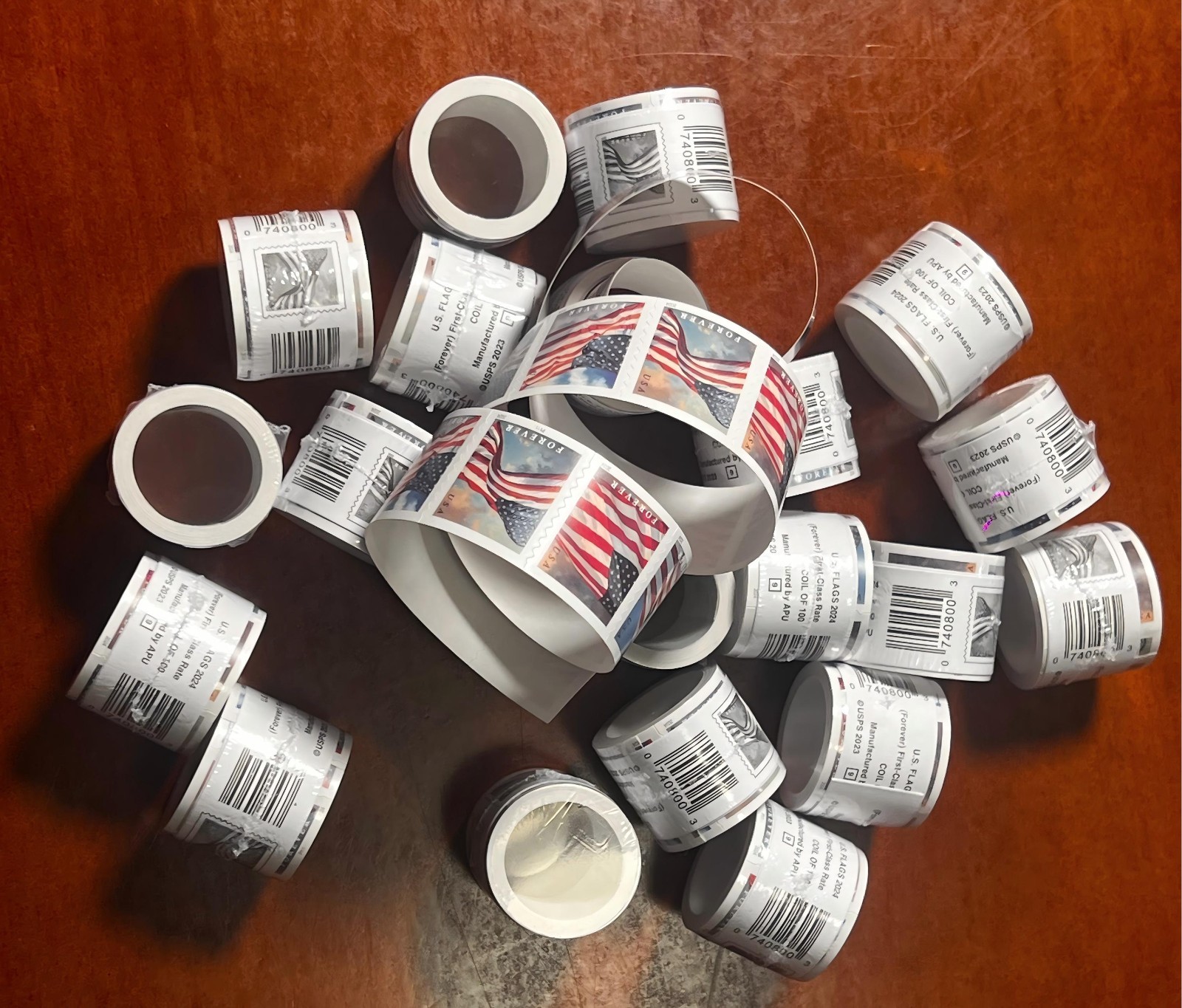 Newest 1 ROLLS Of 100 USPS-postage,100 PCS-Special Sale, New Sealed!