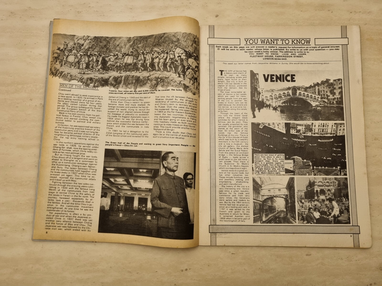 Look and Learn Magazine No. 629, 2nd February 1974 – The None eyed Pilot who