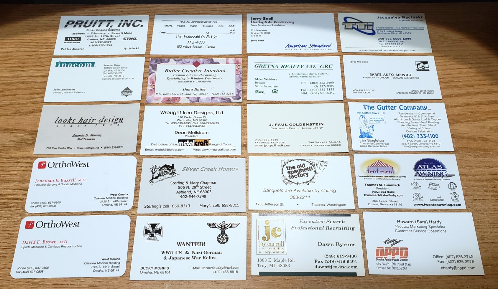 🔥 LOT of 100 MISC. Related BUSINESS CARDS for BUSINESS CARD COLLECTION L3