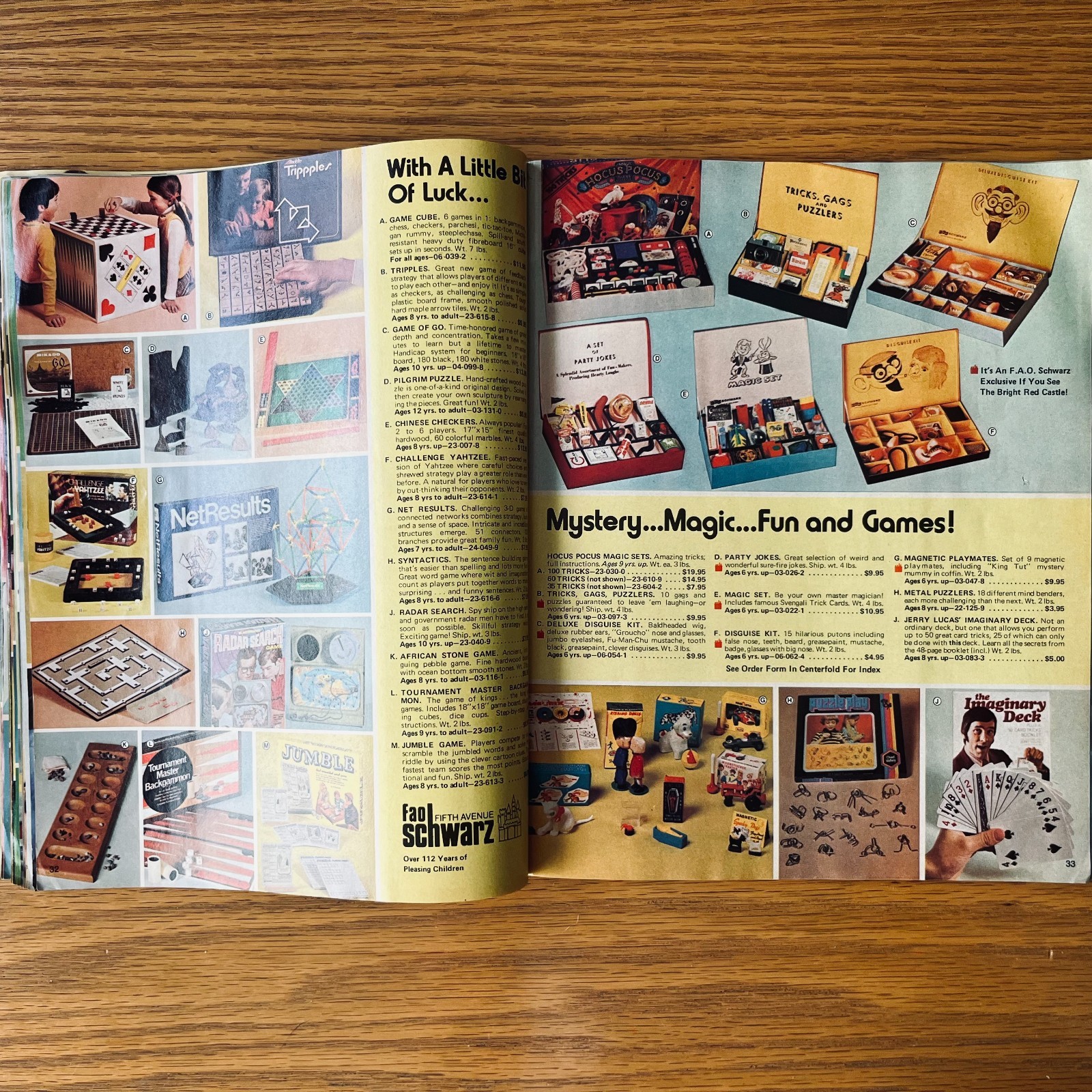 1974 – 1975 FAO SCHWARZ Holiday Christmas TOY Gift Catalog Steiff Dolls Trains