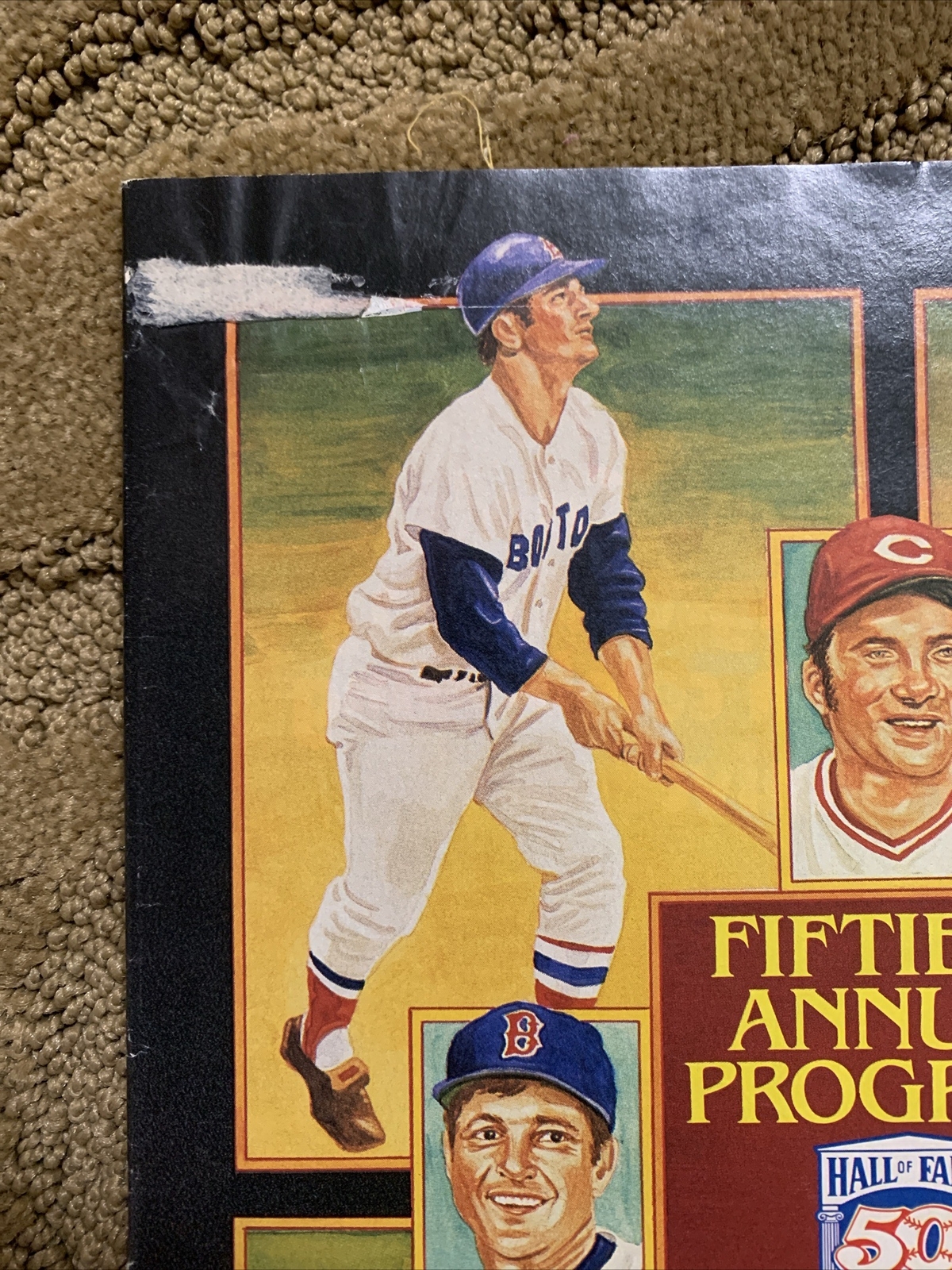 MLB Hall of Fame 50th Annual Program 1989 Yaz Bench Schoendienst Barlick