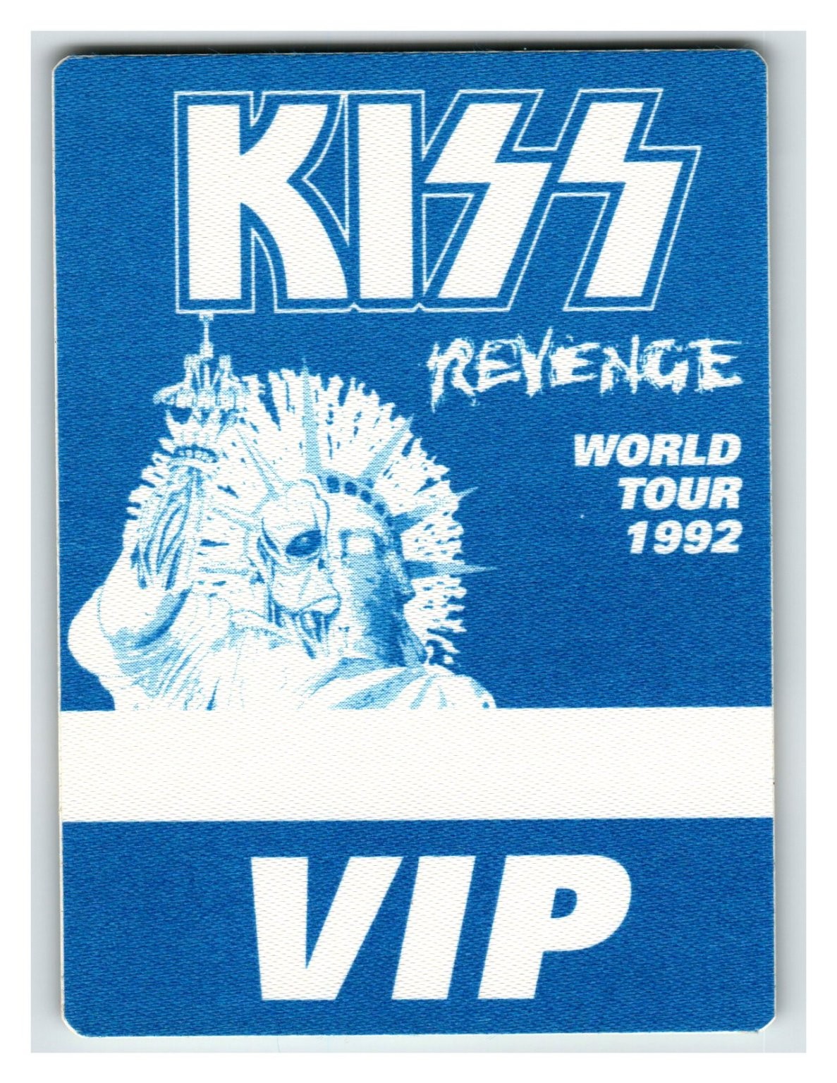 KISS Revenge World Tour 1992 VIP Pass Blue Concert Memorabilia