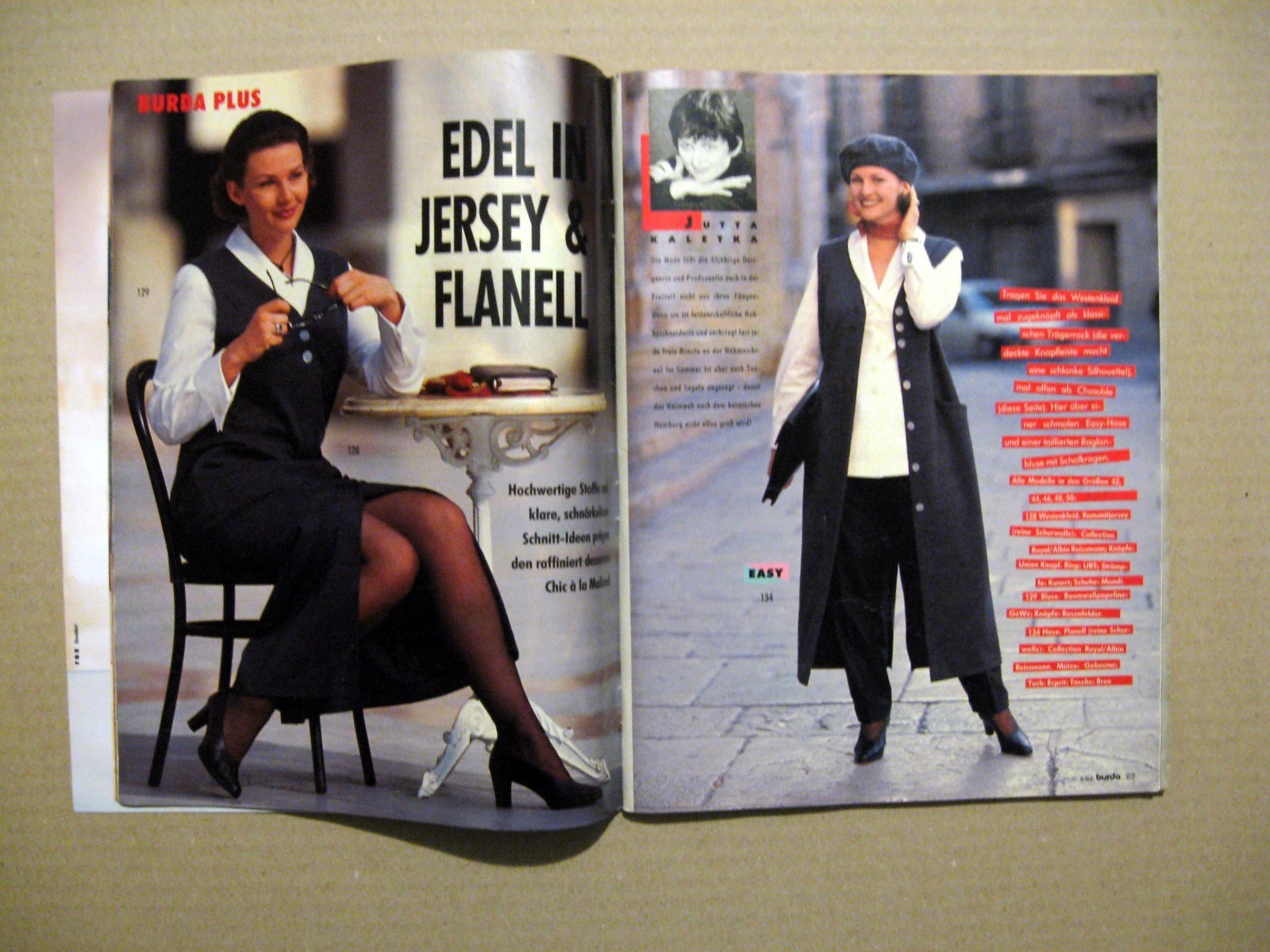 Burda Moden Magazine 1994 Germany fashion style patterns