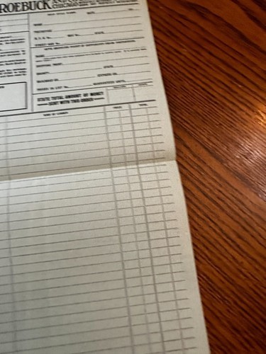 Sears Roebuck Lumber Order Form 1915 F6908 Chicago IL Building Material