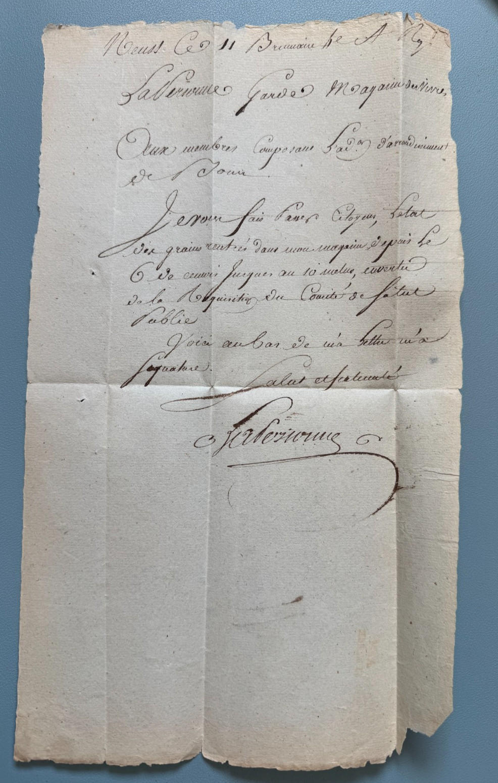 IV Army Letter Sambre Meuse Paid by the State ARM Reinhardt 1300€ Rare