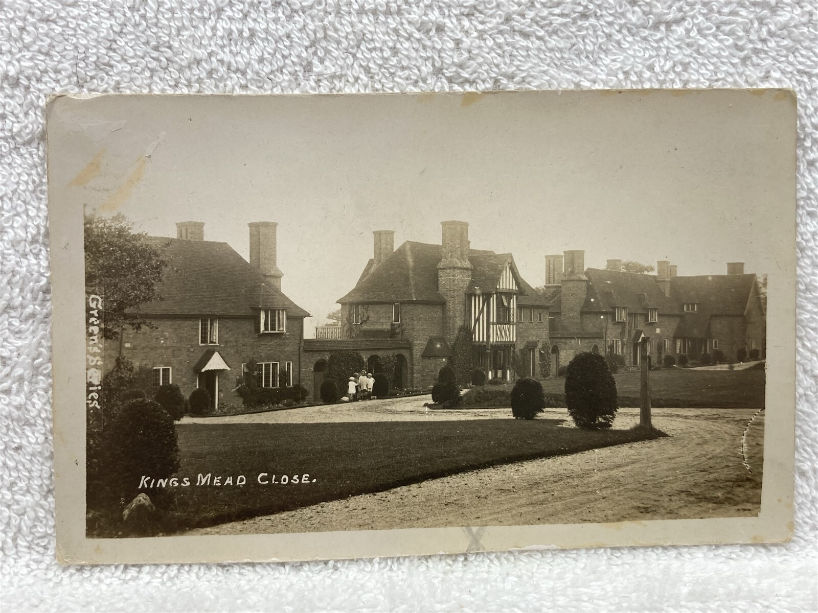 1920’s 1930’s Kings Mead Close Cheshire United Kingdom England Postcard Vtg