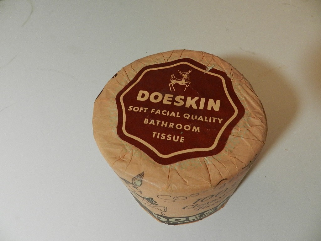 VINTAGE 1950’s DOESKIN TOILET PAPER- NEW OLD STOCK- FAWN IMAGE- VINTAGE HOME