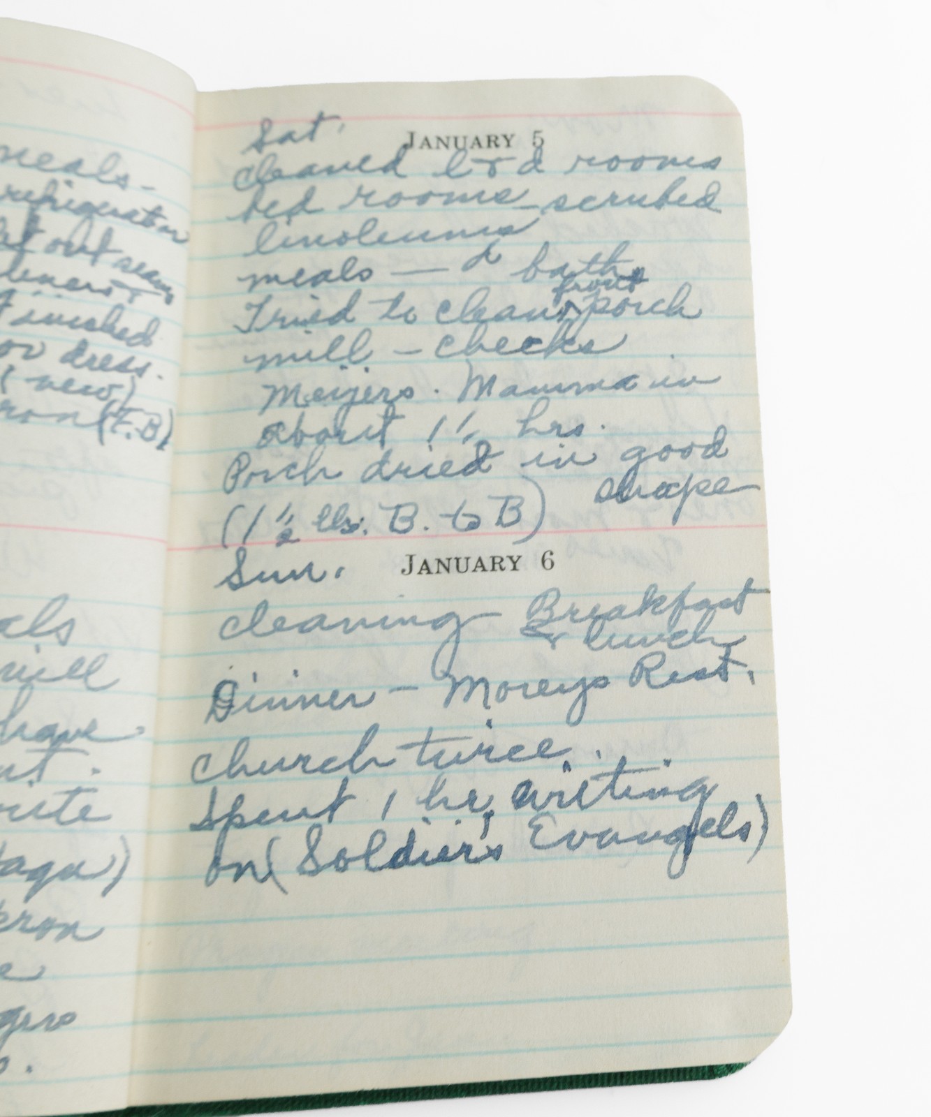 Vintage Diary Used Michigan 1940s