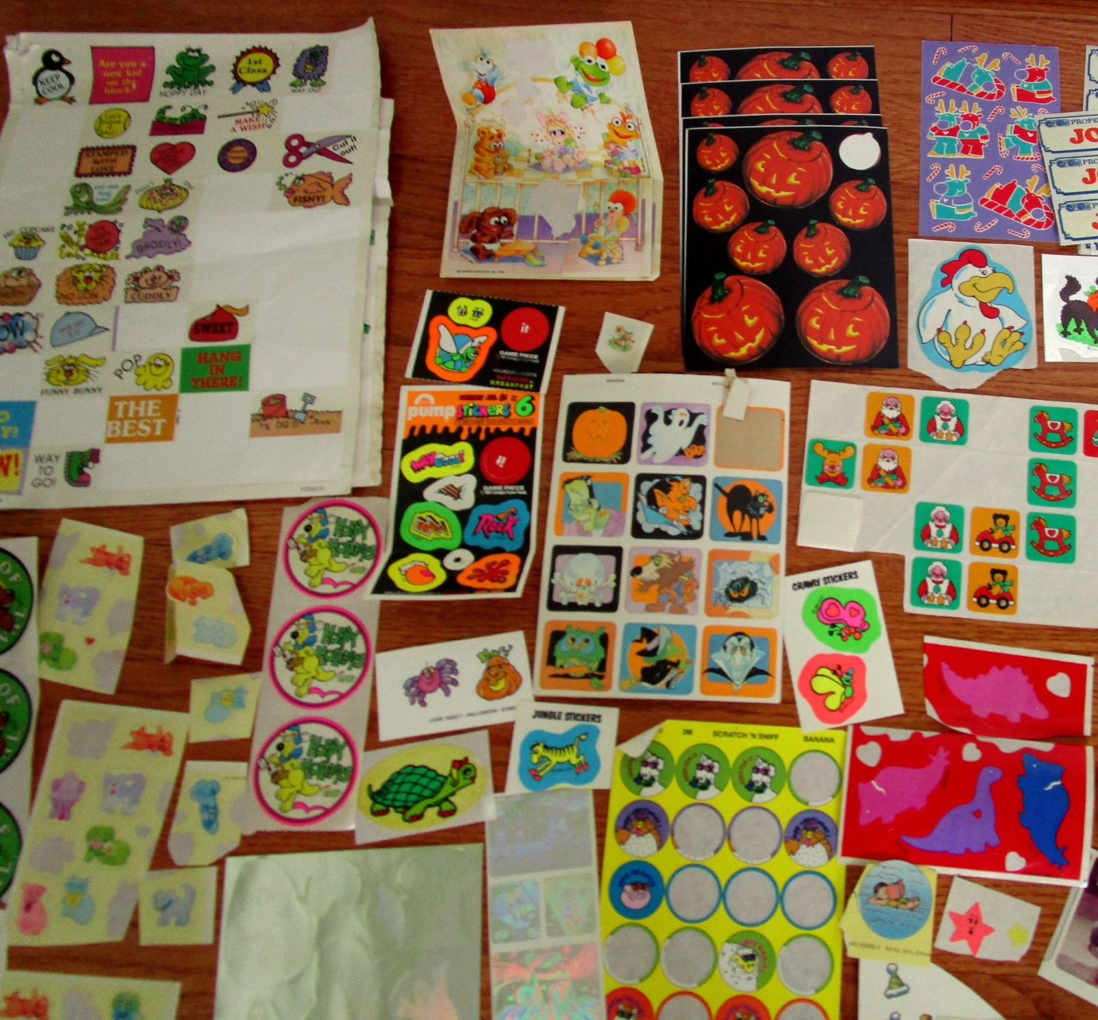100’s Vtg 80s 90s LOT Stickers Hallmark Lisa Frank Star Wars ET Sanrio NKOTB