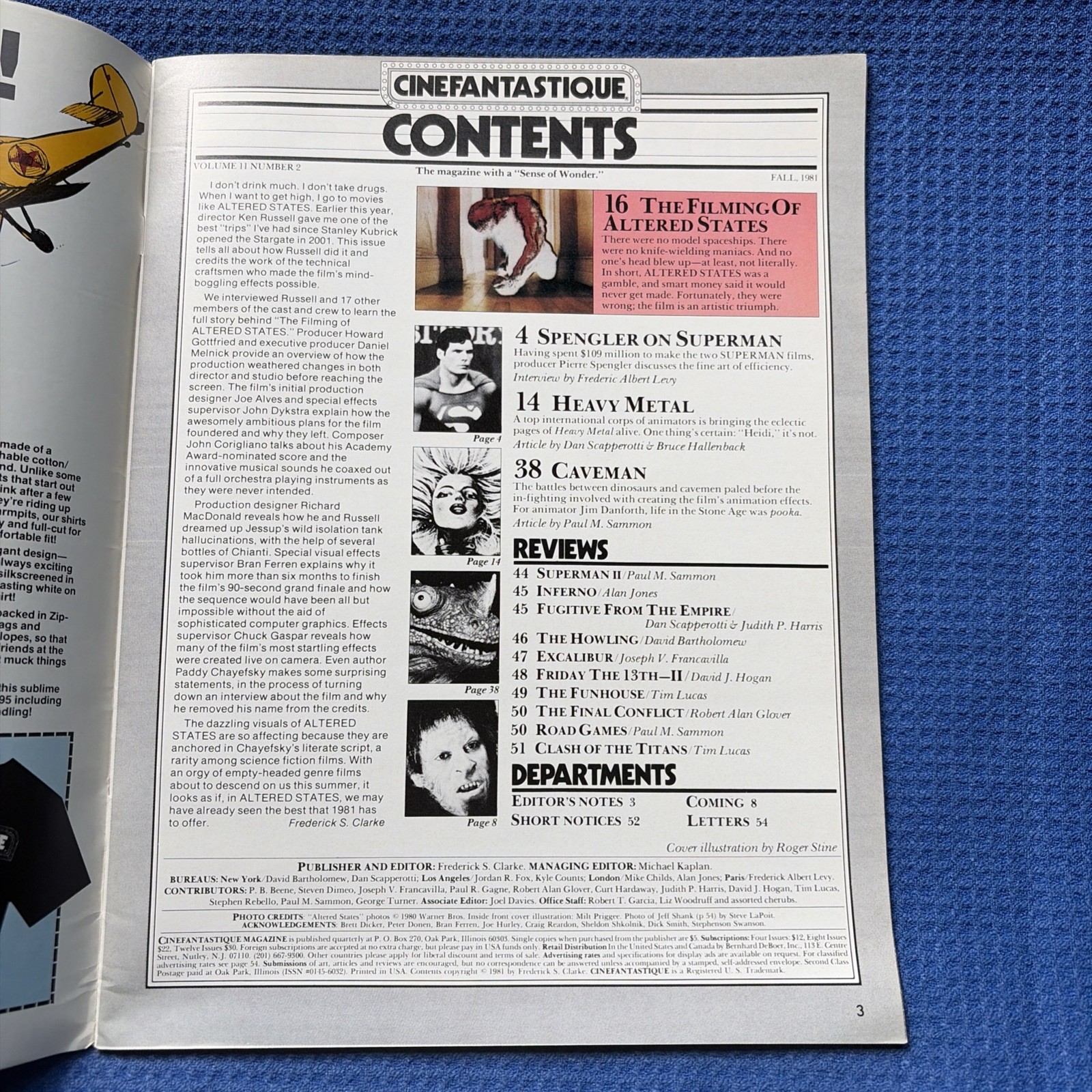 Fall 1981 Vol 11 No 2 Cinefantastique movie magazine; LB2