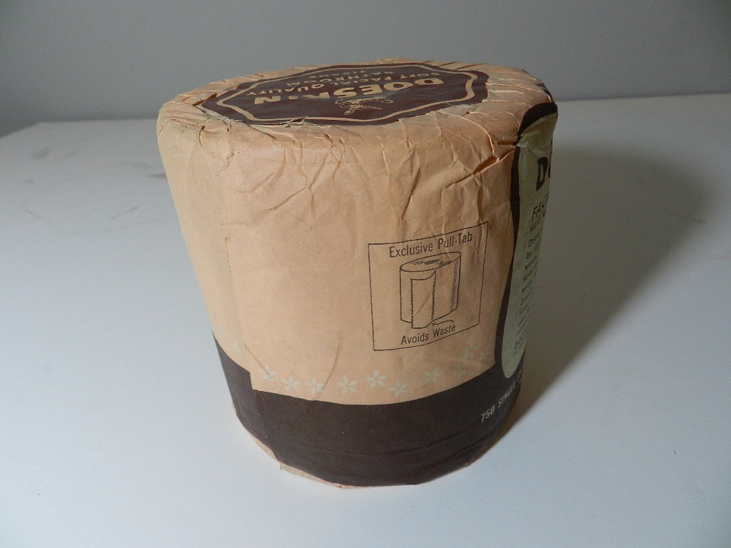 VINTAGE 1950’s DOESKIN TOILET PAPER- NEW OLD STOCK- FAWN IMAGE- VINTAGE HOME