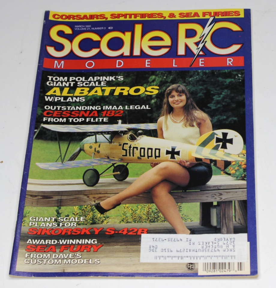 Vintage Scale RC Modeler Magazine – Vol. 21 No. 3 – March 1995 Airplane