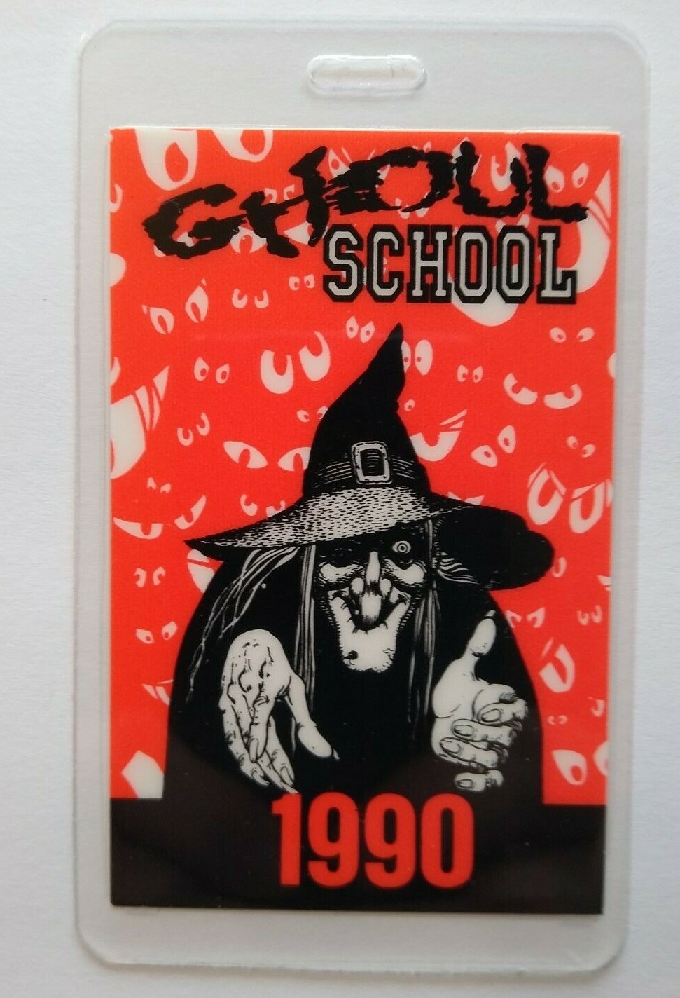 Ghoul School Backstage Pass Horror Comedy Movie Promo Halloween Witch 1990 Orig