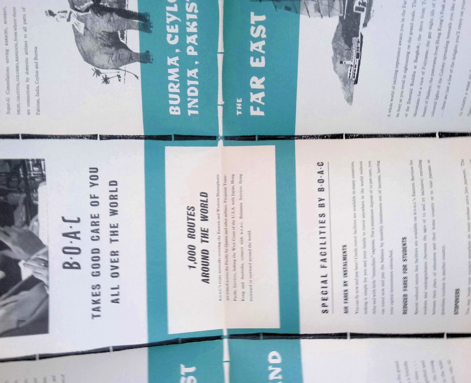 BOAC Brochure East Australia New Zealand c1950s 20 Services a Week Qantas