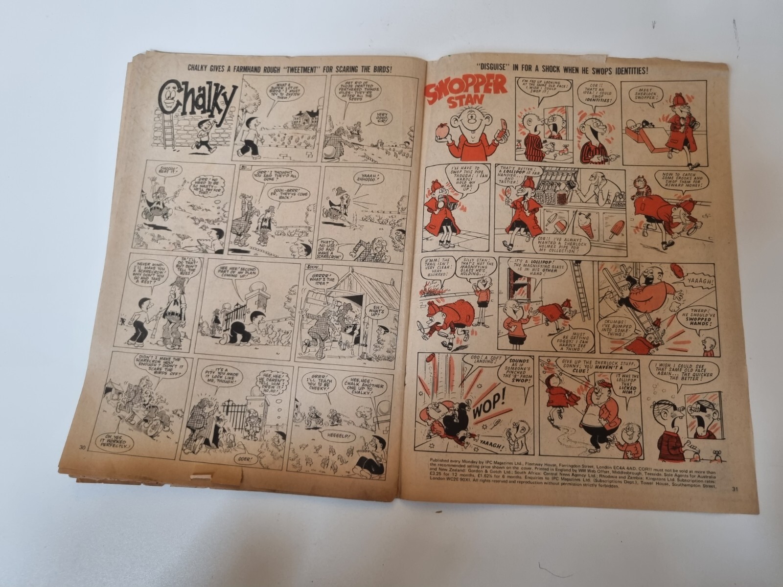 Cor!! 14th JApril 1973 Ipc Magazines British Weekly Comic