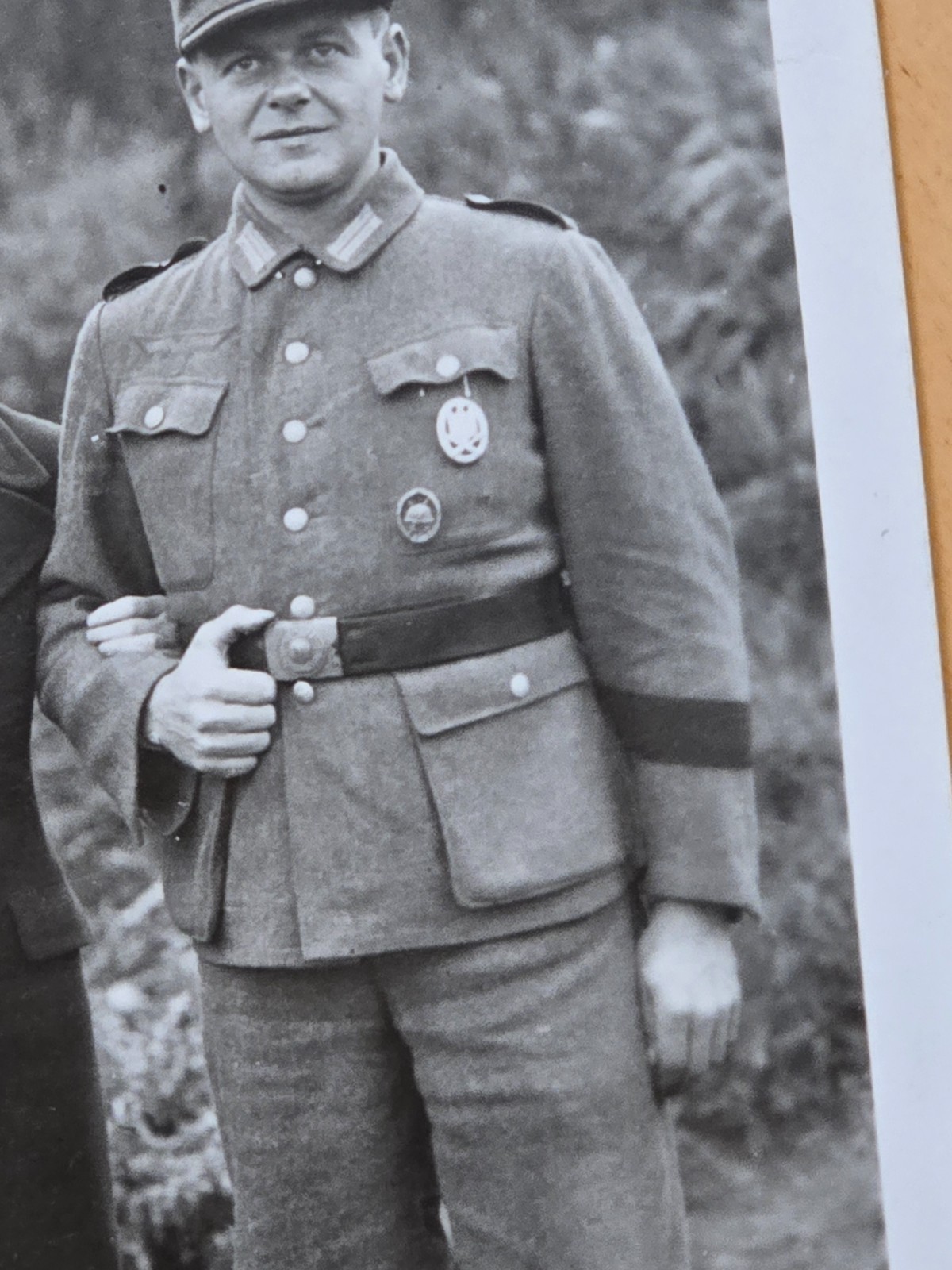 WEHRMACHT W GENERAL ASSAULT + WOUND BADGE MEDAL WW2 German Military War Photo