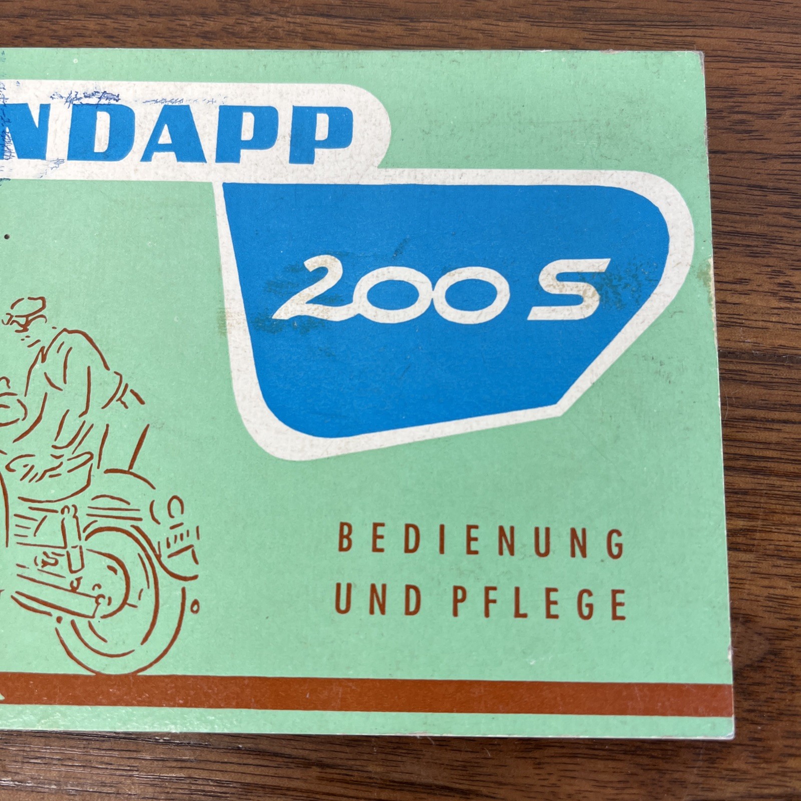 Zündapp Motorcycles 200 S Model Brochure Original September 1955 In All German