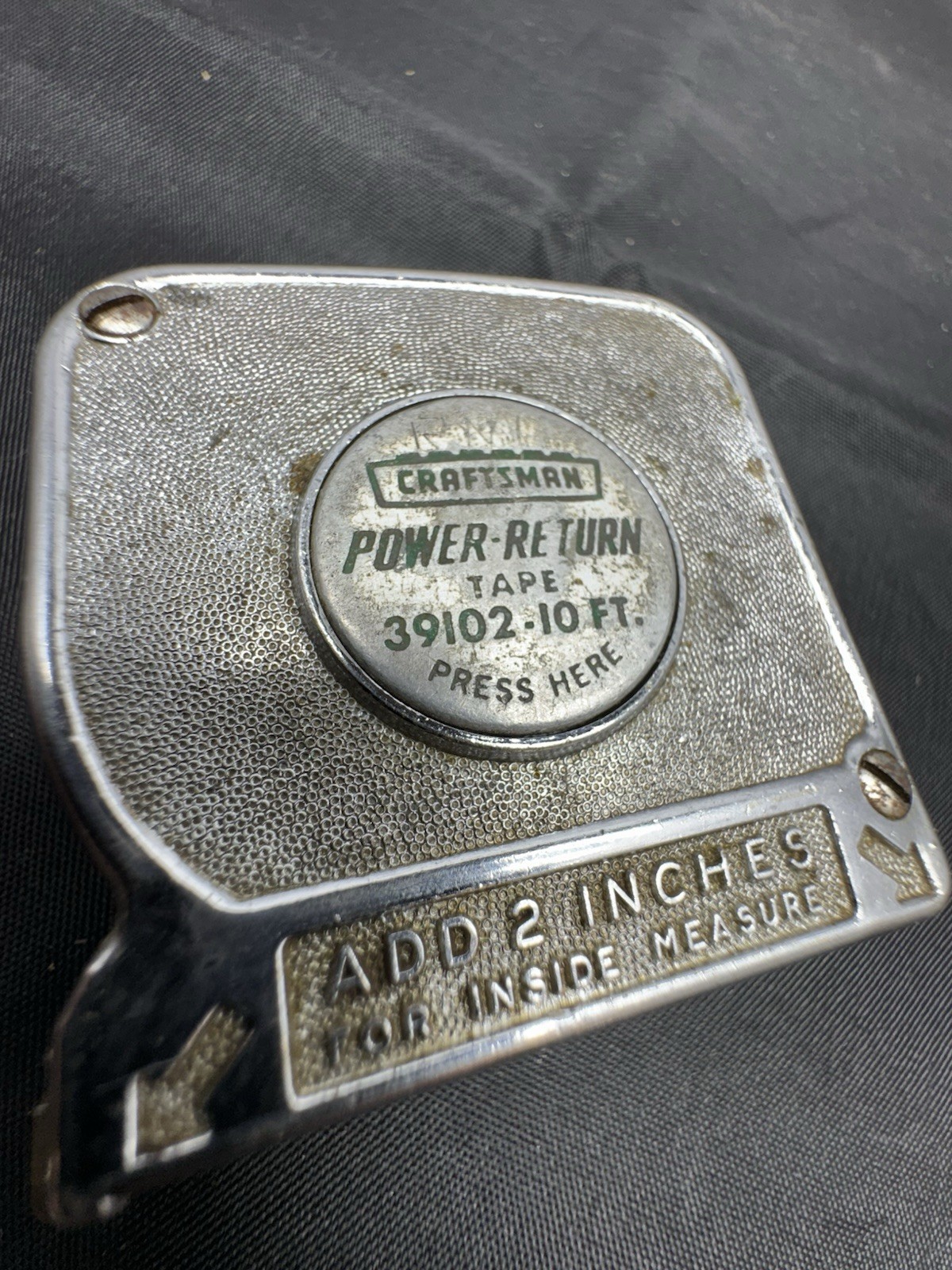 Vintage Craftsman 10 Ft Power Return Tape Measure #39102 Crown Logo USA MADE L2