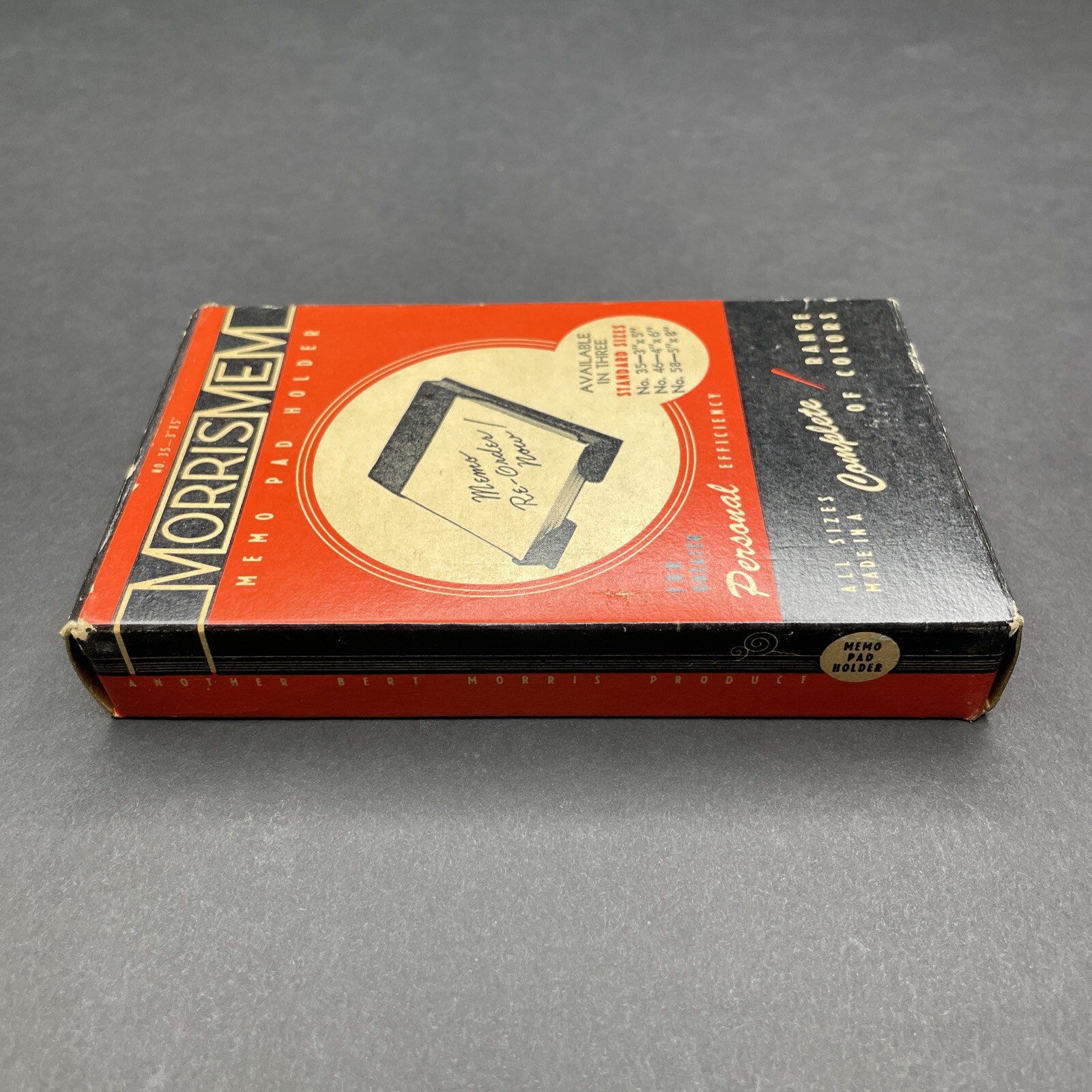 Vintage 1960s MorrisMem Telephone Blank Paper Pad With Memo Pad Holder USA Made