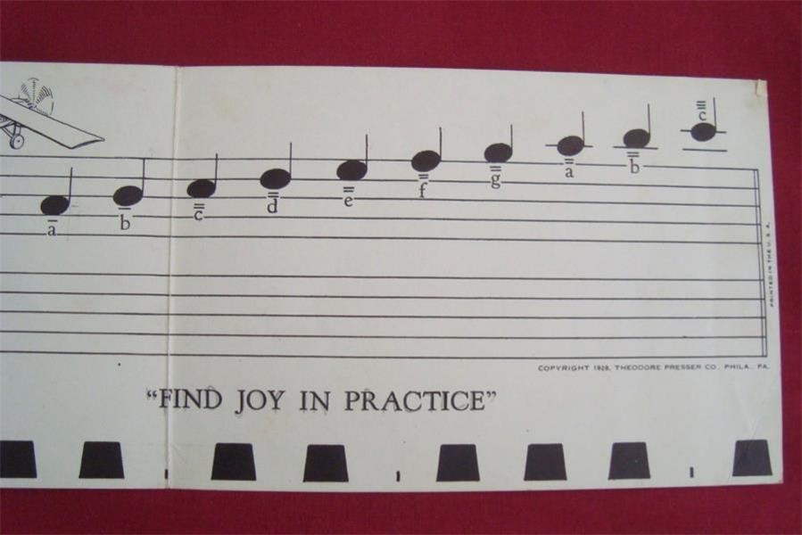 Vintage 1928 PLAYTIME KEYBOARD GUIDE for Piano THEODORE PRESSER