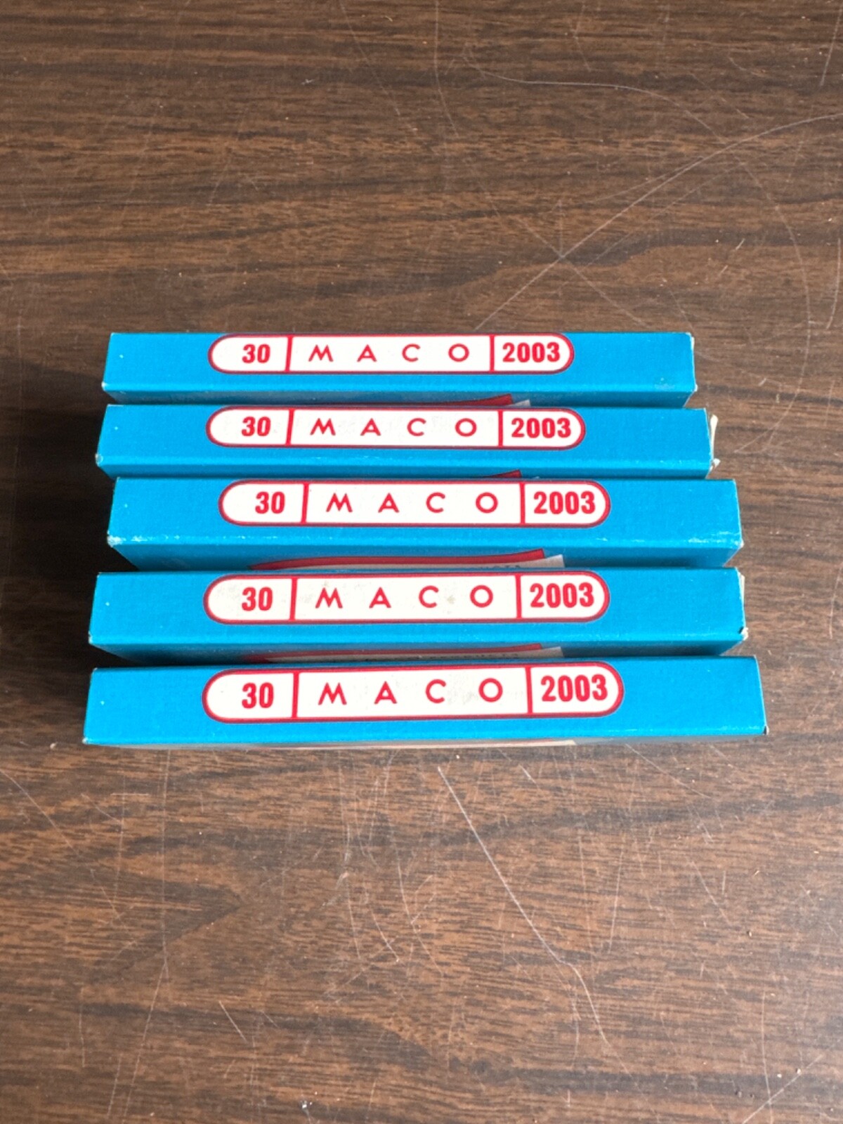 Maco Gummed Red Labels No. 2003 (5 boxes of 30) Vintage