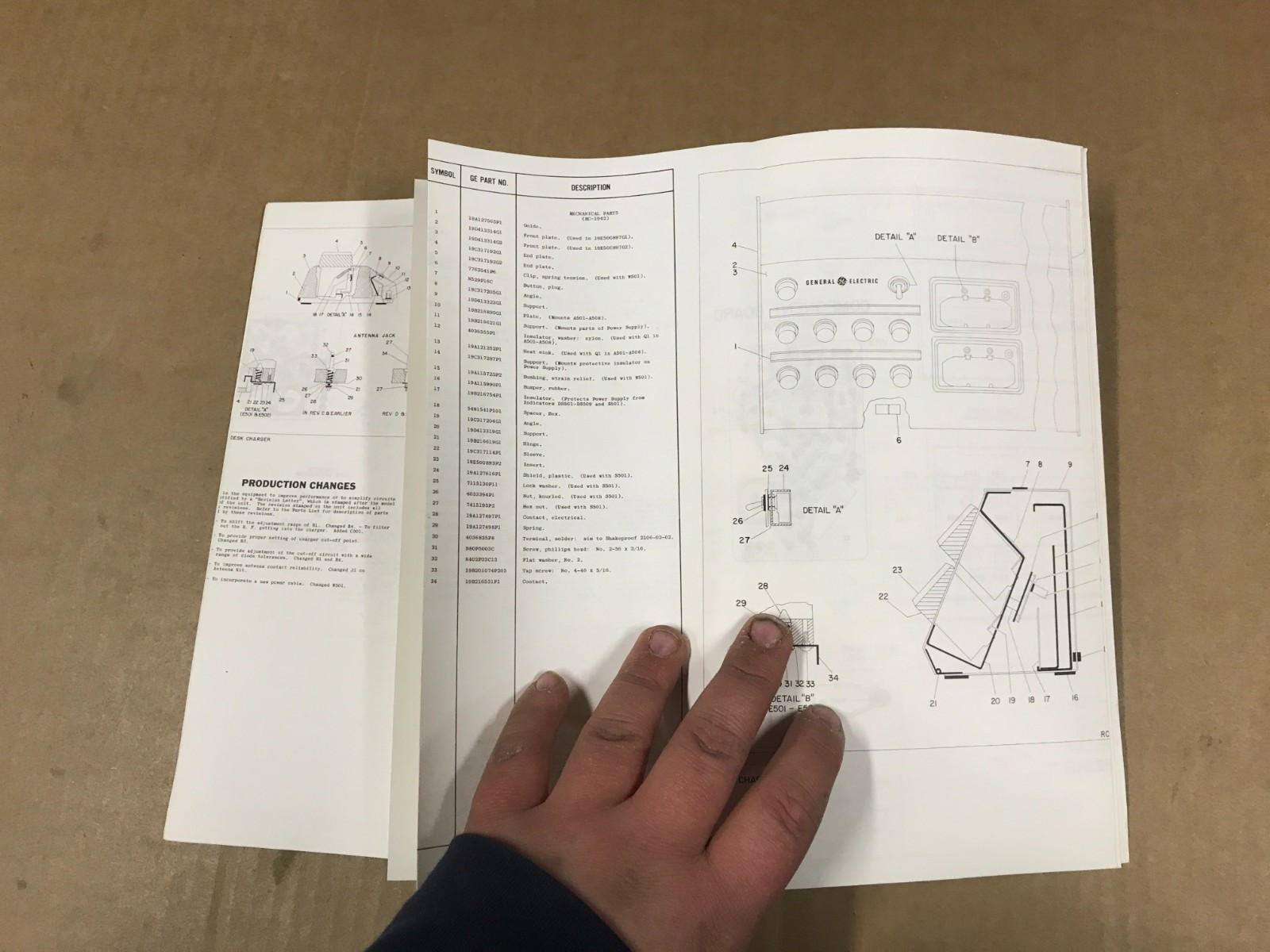 Vintage GE Model 4EP61A10 Battery Chargers Maintenance Manual