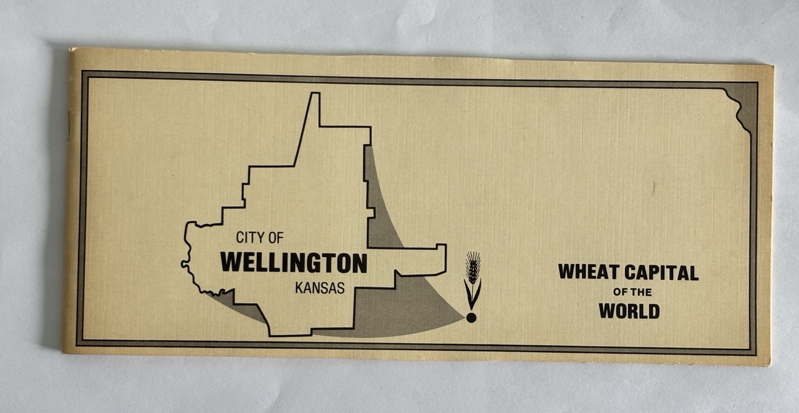 Vintage Wellington KS Travel Brochure Chamber of Commerce Wheat Capital of World