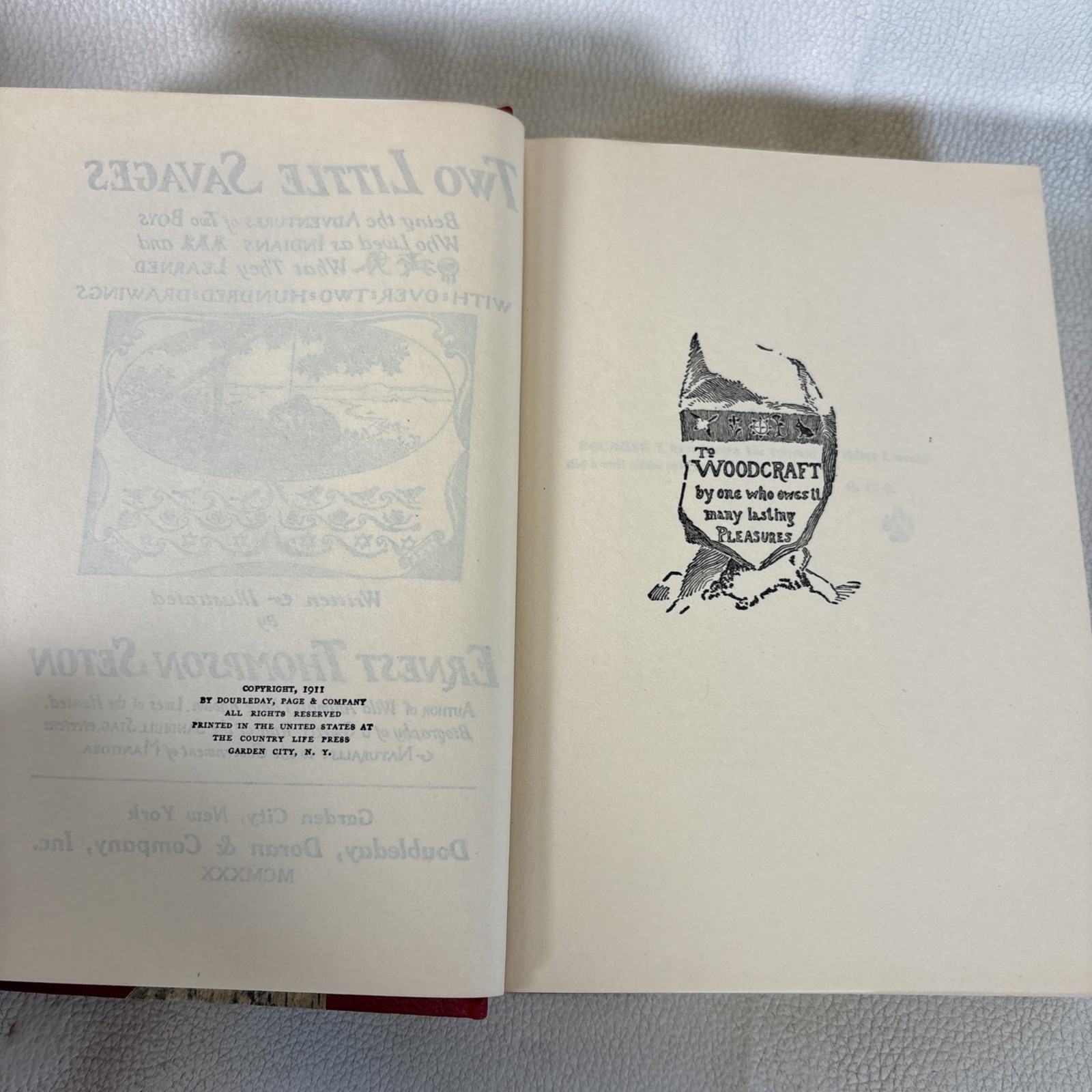 Vtg Vol. 1-3 Animals & Birds, Craft, Hiking -HC- DJ ERNEST THOMPSON SETON 1926