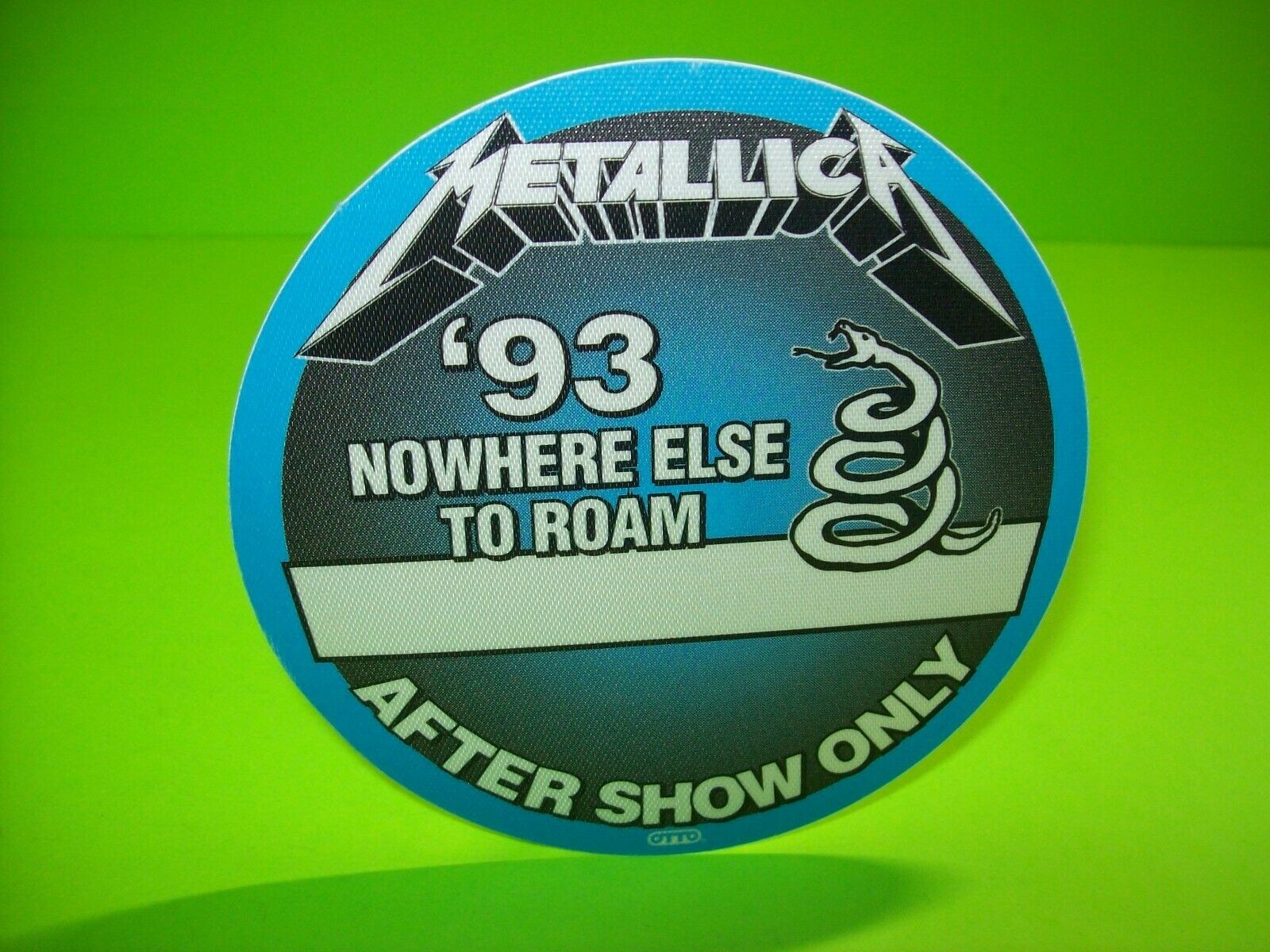 Metallica Backstage Pass Original 1993 Hard Rock Metal Music Gift After Show