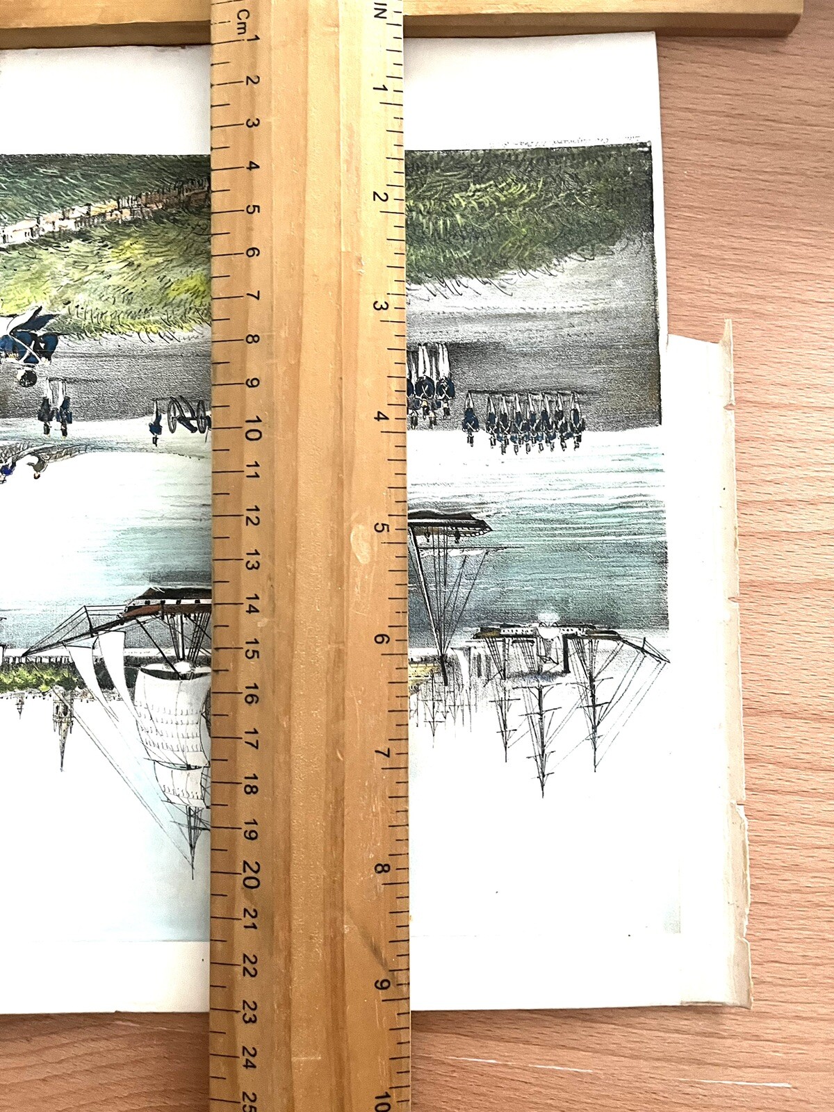HAND COLORED PRINT GOVERNORS ISLAND, NEW YORK CITY, FROM 1860 VALENTINE’S MANUAL