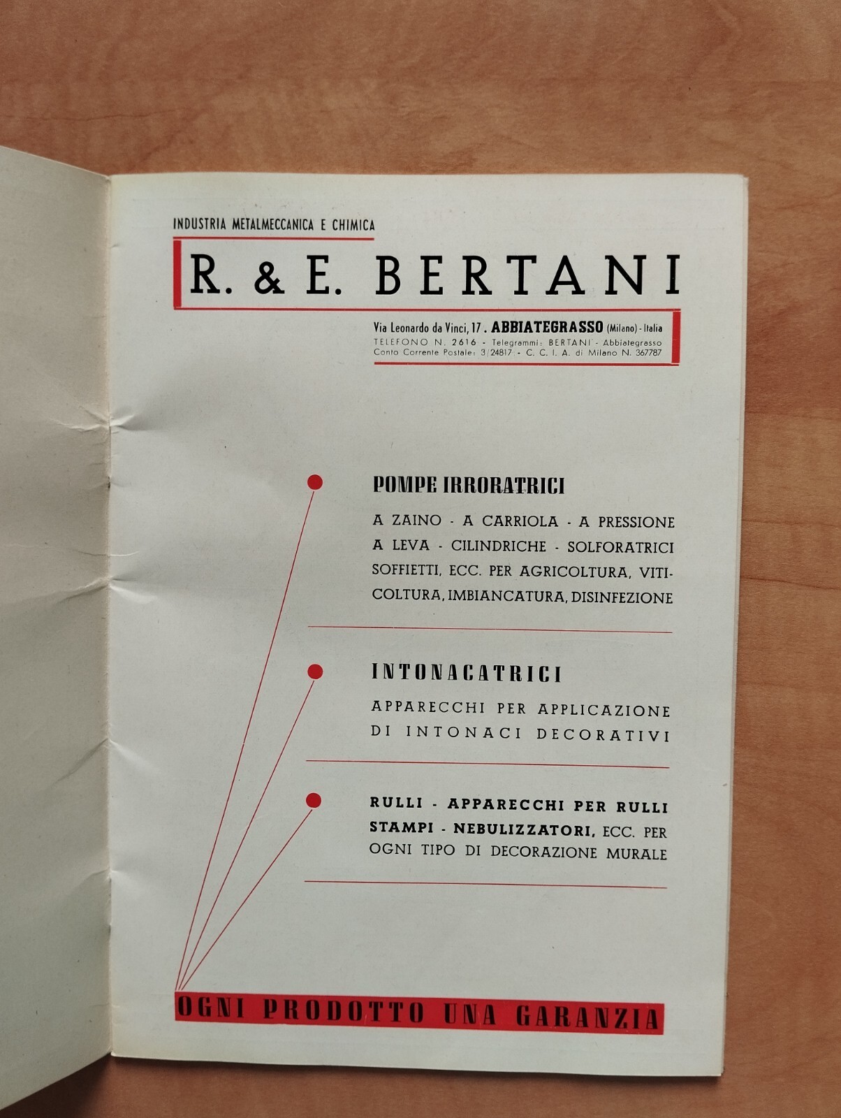 R. & E. BERTANI ILLUSTRATED CATALOG
