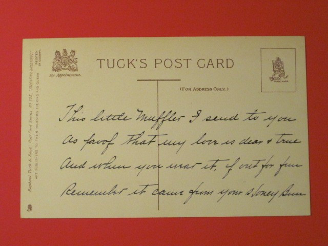 Tuck’s Postcard – “My Heart’s Best Love” Printed in Saxony – Valentines